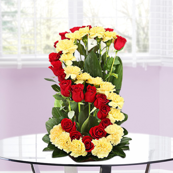 Alphabet Flower Arrangement Personalised 