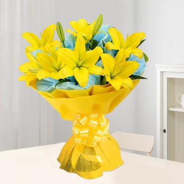 Yellow Lily Bunch 