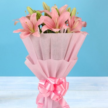 Pink Lily Bouquet 