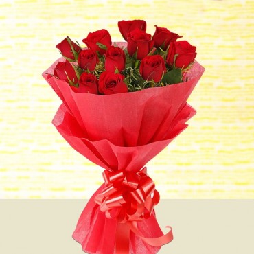 Sizzling Red Roses Bunch 