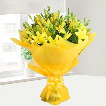 Yellow Lilies Bouquet 